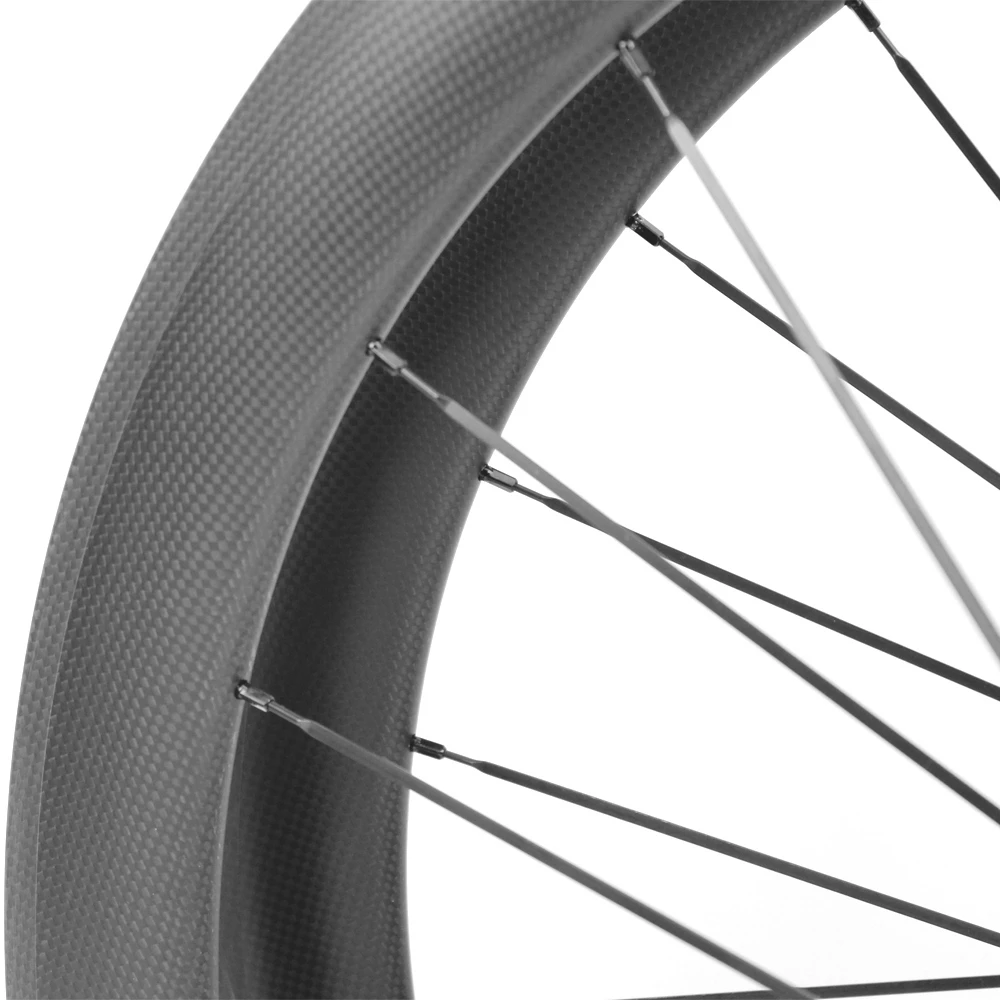ELITEWHEELS Straight Pull Hub 700C Carbon Wheels Tubeless Clincher Tubular Novatec AS511SB/AS522SB 20-24H Hub Bicycle Wheelset
