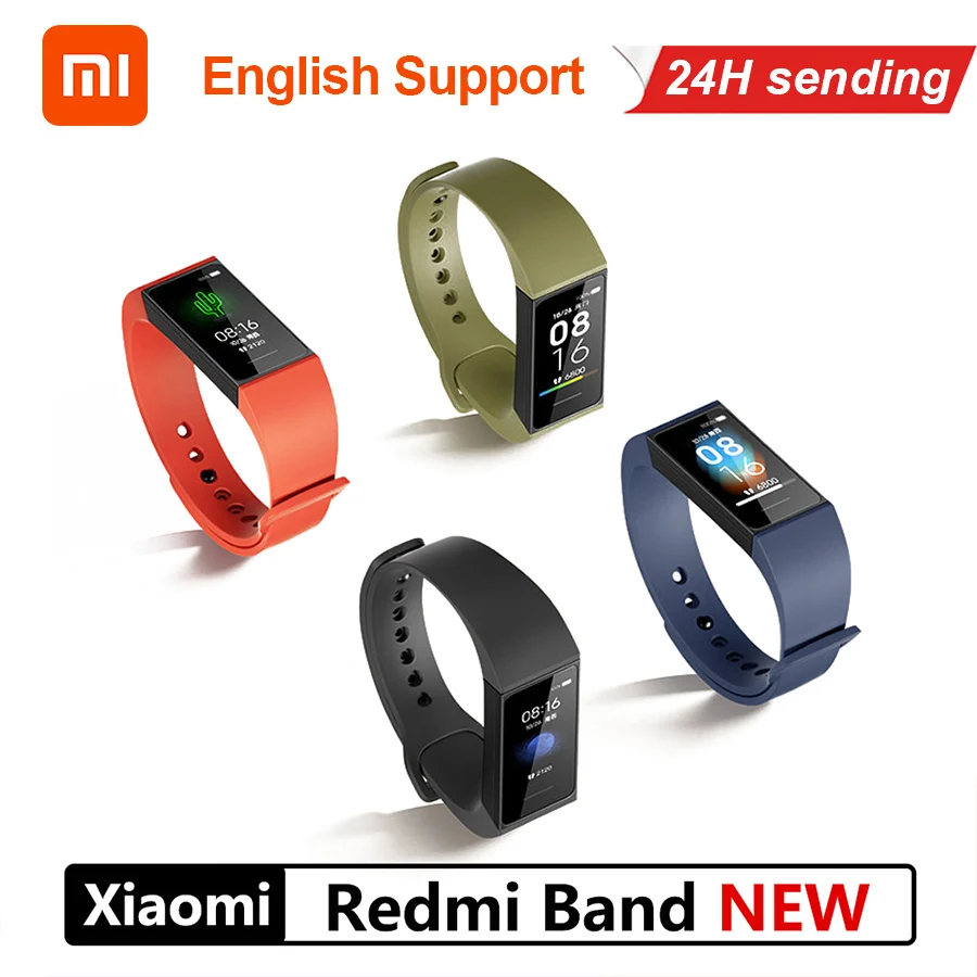 Смарт браслет Xiaomi Redmi Band 4C с пульсометром фитнес трекер Bluetooth 5 0 водонепроницаемый