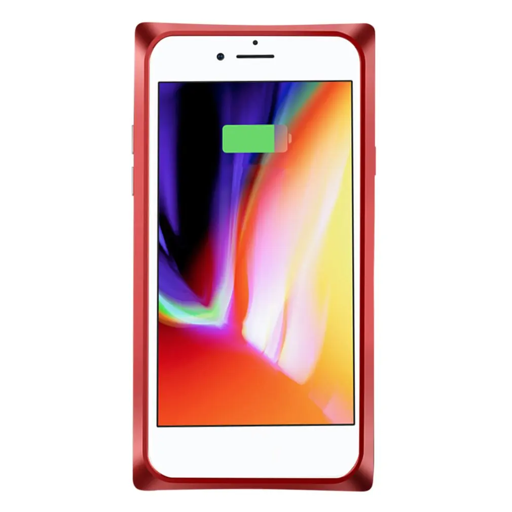 ip7 plus 8plus Чехол для телефона с квадратным антипадающим стеклом, магнитный металлический чехол для мобильного телефона - Цвет: ip7 plus 8plus