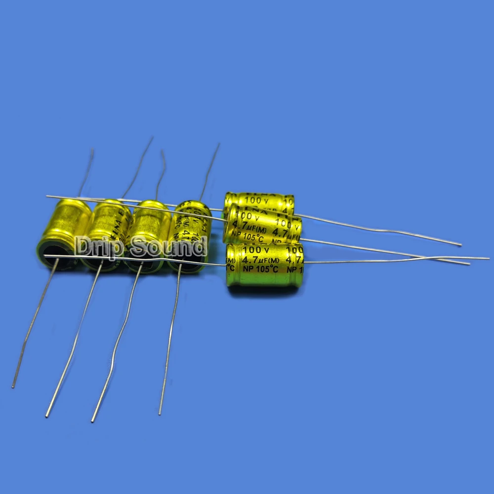 2pcs 2,2 мкФ-6,8 мкФ 100V автомобильный аудиодинамик динамик кроссовер с делителем частоты неполярный электролитический конденсатор