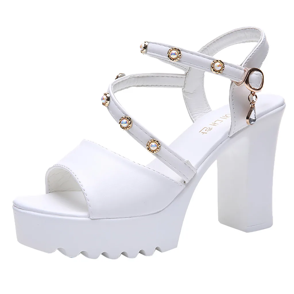 

Women Ladies Fashion Crystal Solid Peep Toe Buckle Casual Shoes Sandals Slip-on Flat Sandals Women Sandalias pantuflas#56