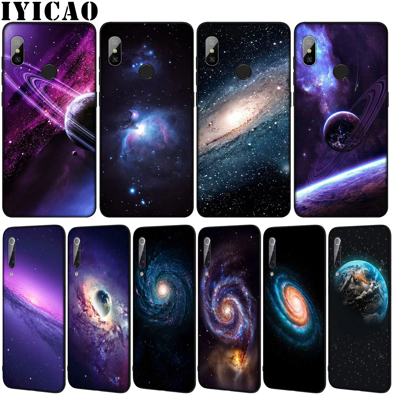 Space Dark Rainbow Night Star Flare Soft Phone Case for Xiaomi Mi 10 9 9T A3 Pro 8 SE A2 Lite A1 6 CC9 CC9E pocophone f1 Mi10 | Мобильные