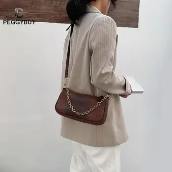 

Women Vintage Shoulder Bag PU Leather Classic Solid Color Messenger Handbag Messenger Bag Luxury Envelop Clutch Small Bag