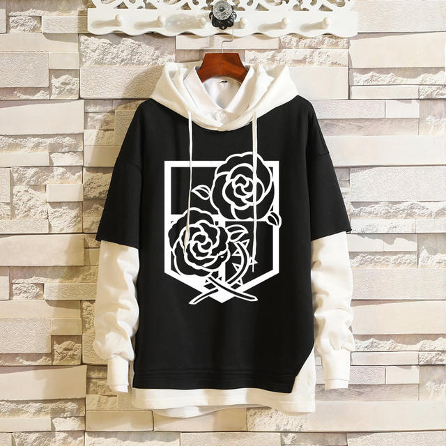 ATTACK ON TITAN THEMED PULLOVER HOODIE (15 VARIAN)