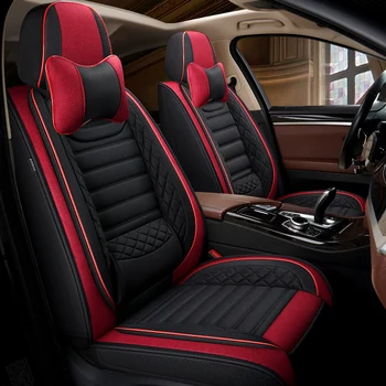 

Full Coverage flax fiber car seat cover auto seats covers for mercedes maybach s sl sls gla glc glk g gl gle gls m ml calss