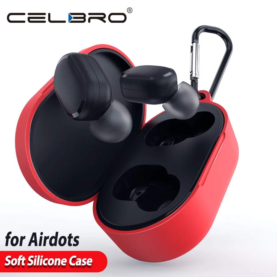 Чехол для Xiaomi Redmi Airdots силиконовый чехол наушников Air Dots Mi TWS защитный с