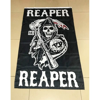 

Reaper Crew Flag 2ft*3ft (60*90cm) 3ft*5ft (90*150cm) Size Christmas Decorations for Home Flag Banner Gifts