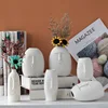 INS Nordic Decor Rustic Home Decor Face Shape Ceramic Flower Vase Decoration Home Decoration Modern Room Decoration For Home 1