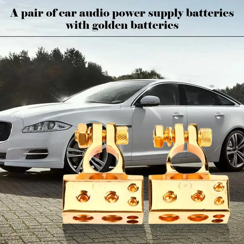2pcs/set Quick Connect Zinc Alloy Car Battery Terminal Positive Negative Battery Terminal Set Ignition System Accessory Hot