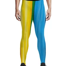 Красочные баннер ткани брюки мужские Леггинсы с карманами скрытый карман высокой талией пижамы вечерние до колен полной длины размера плюс