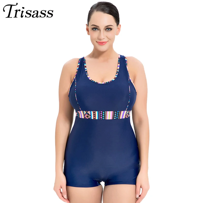 Trisass2021NewPlusSizeWomenOnePieceSwimsuitPushUpFemale