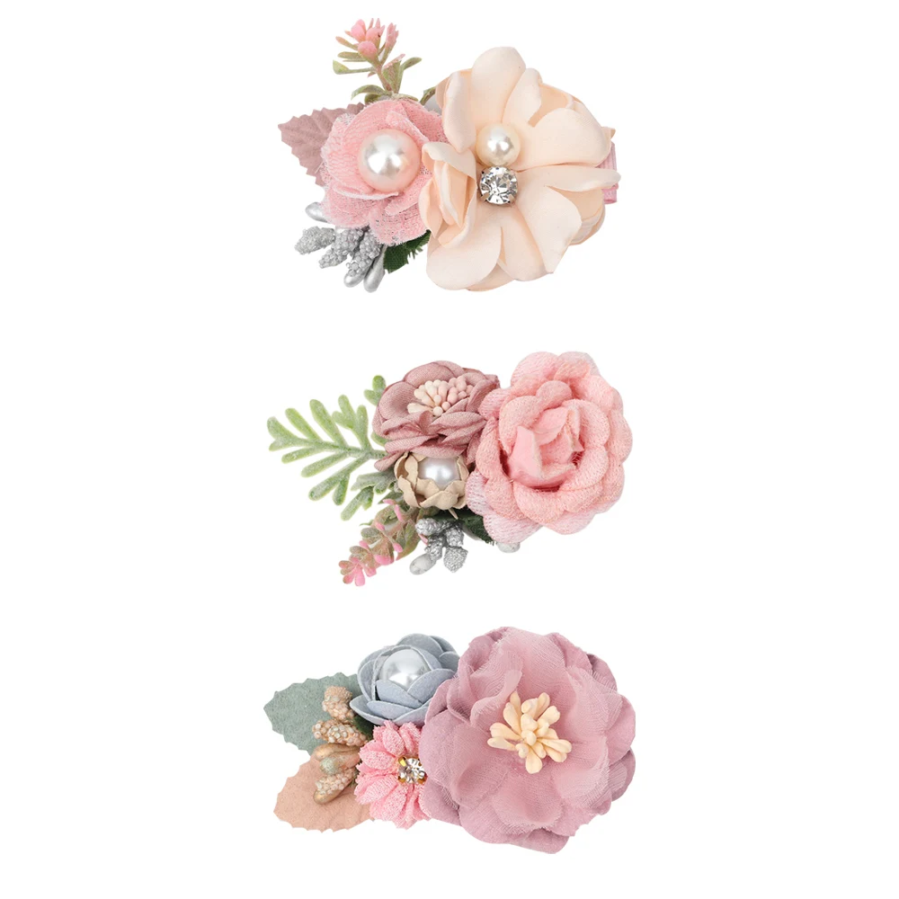 2022 New Chiffon Flower Hair Clips Pins Accessories Cute Hair Clips Pins for Baby Girls Toddlers Hairpin Kids заколка для волос