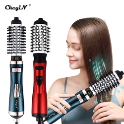 2 in 1 Automatic Rotating Hair Dryer Hot Air Styler Comb Curling Iron Roll Large Waver Volumizer Hair Straightener Styling Brush