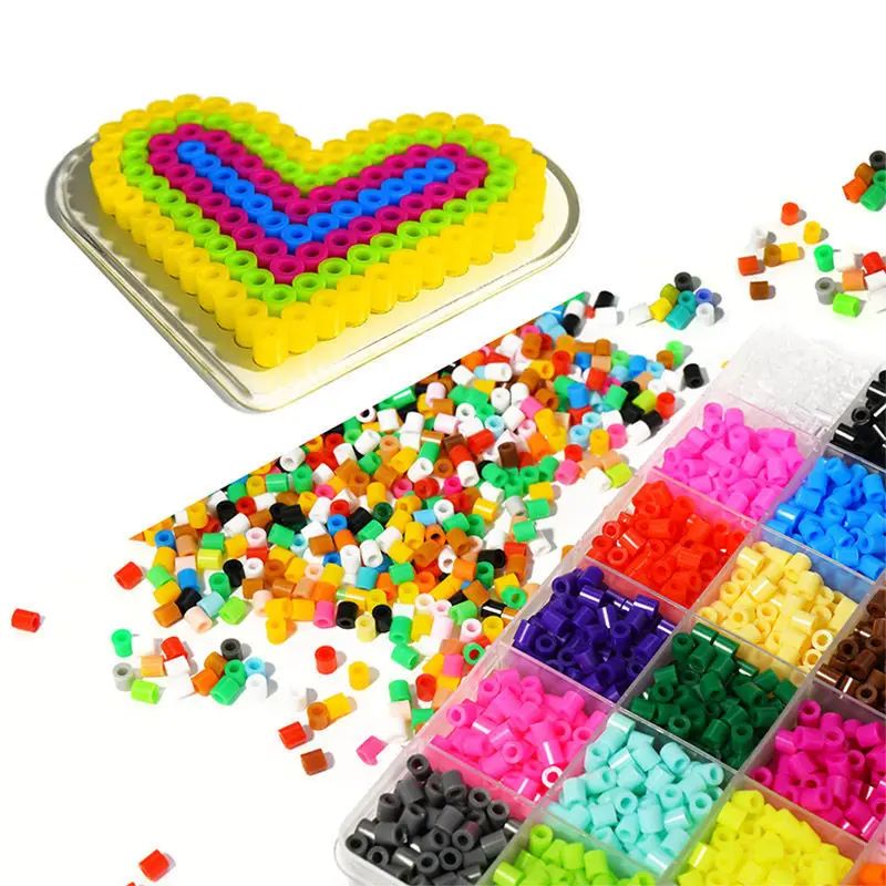NEW 72 colors 39000pcs Perler Toy Kit 5mm 2.6mm Hama beads 3D Puzzle DIY  Toy Kids Creative Handmade Craft Toy Gift