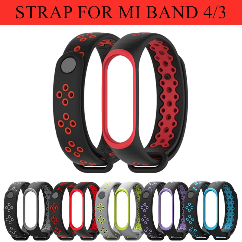 

Mi Band 3 4 Strap Bracelet wrist wach xiomi Mi band3 4 accessories smart brtacelet sport Silicone Strap for Xiaomi mi band 4 3
