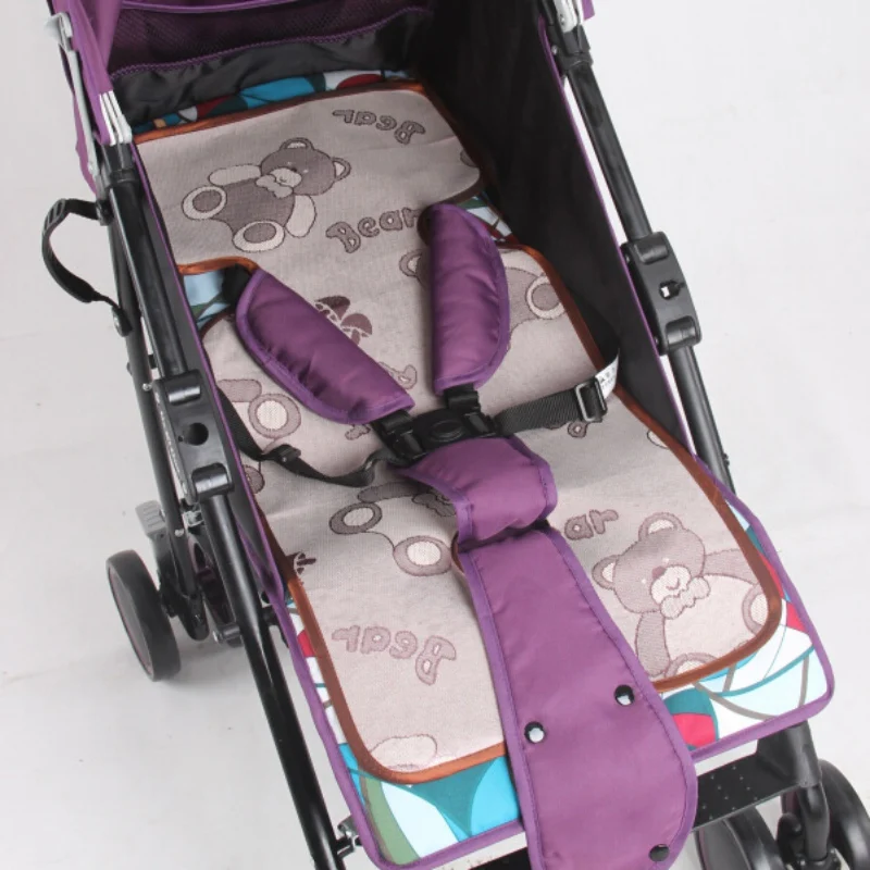 Детская коляска для новорожденных коврик летние детские Ротанговые сиденья для колясок детские складные дышащие подушки