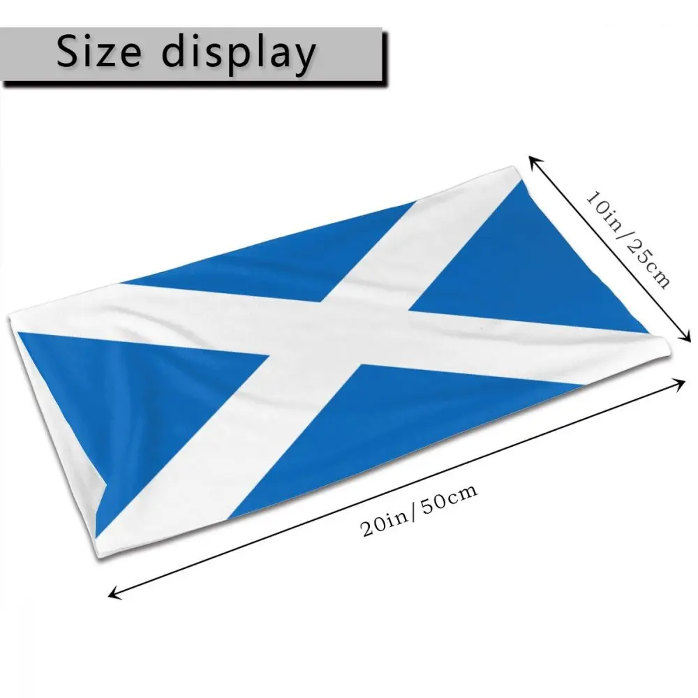 Scottish Flag Scotland Magic Scarf Half Face Mask Unisex Tube Mask Balaclava Bandana Multi-functional Headwear Biking Hiking hair scarf for men