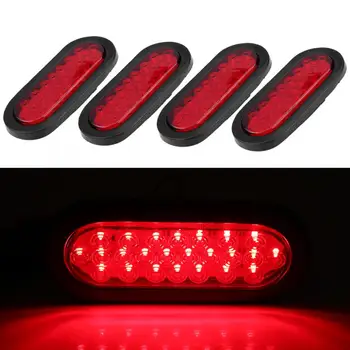 

4Pcs 6inch 24LED Marker Light Front Rear Side Lights Lamp Waterproof for Trailer Truck SUV LED Strip Light parking lights