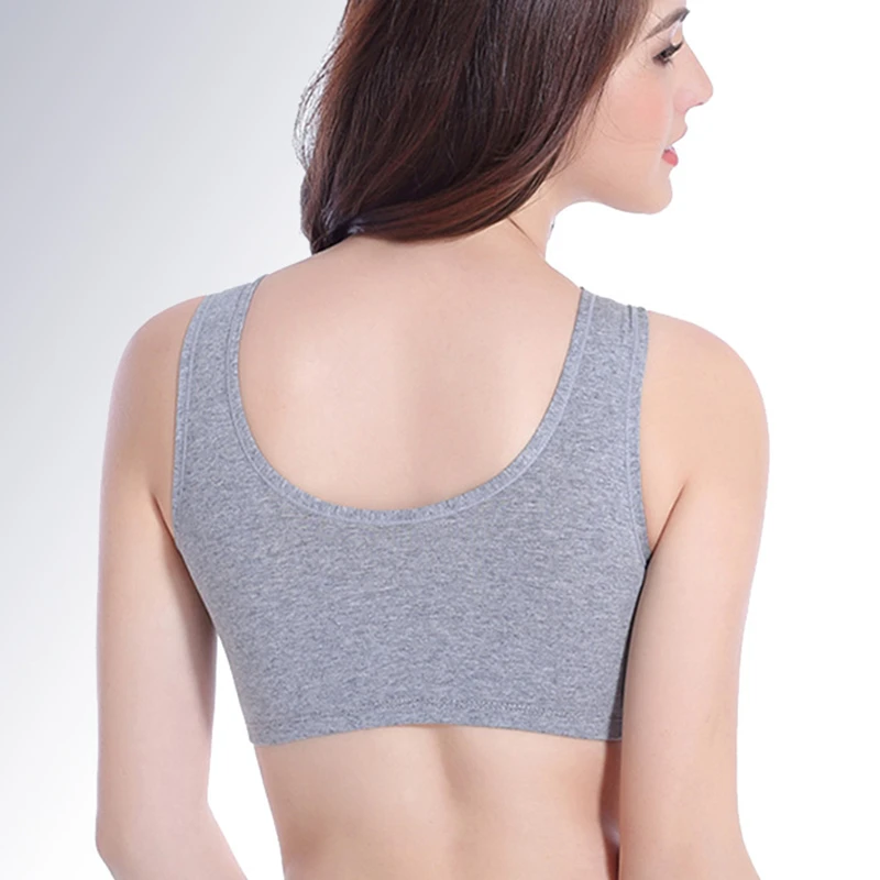 Plus Size Women's Sports Bras Underwear Shockproof Cotton Breathable Seamless Gathers Bralette Comfortable Sleeping Brassiere