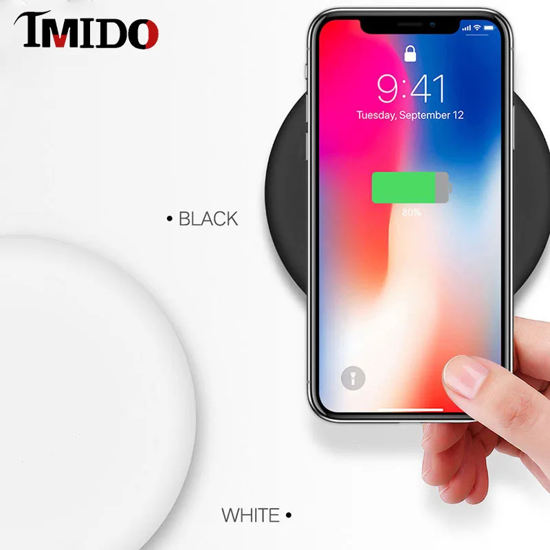 

For iPhone 11 Pro Max XS XR X 8 Best Wireless Charging Pad For Samsung S8 Xiaomi Huawei Google Asus 10W Qi Fast Wireless Charger