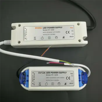 

LED Power Supply 5V 12A 20A 60W 100W 110V 220V AC to DC LED Strip power supply