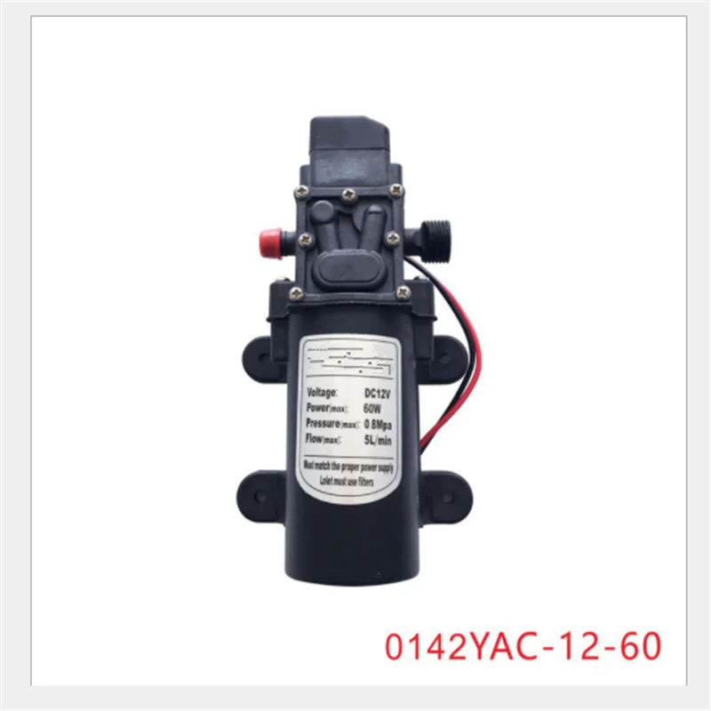 DC 12V 5L/мин Давление переключатель Тип водное высокое Давление мембранный самовсасывающий насос 60 Вт