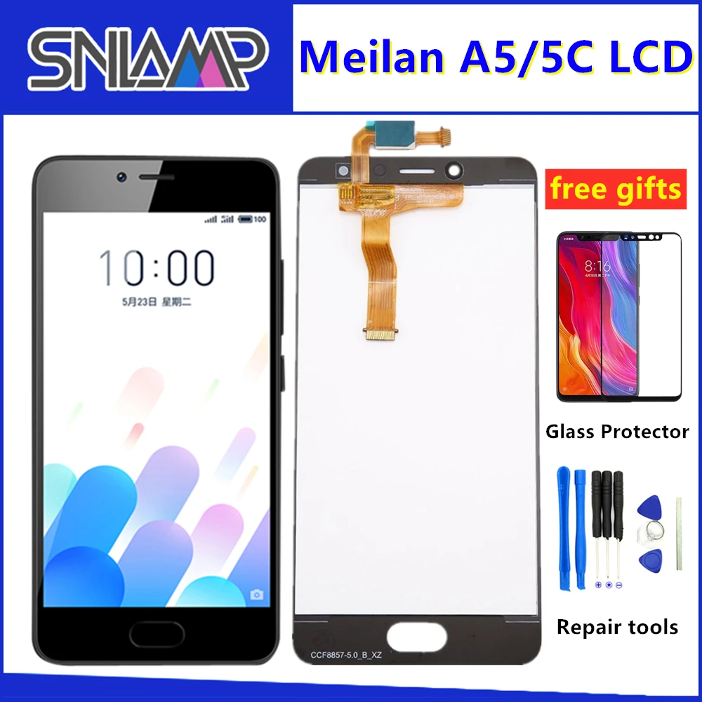 Оригинал для 5 0 &quotMeizu MA5 M5C Meilan A5 5C ЖК дисплей + сенсорная панель дигитайзер с