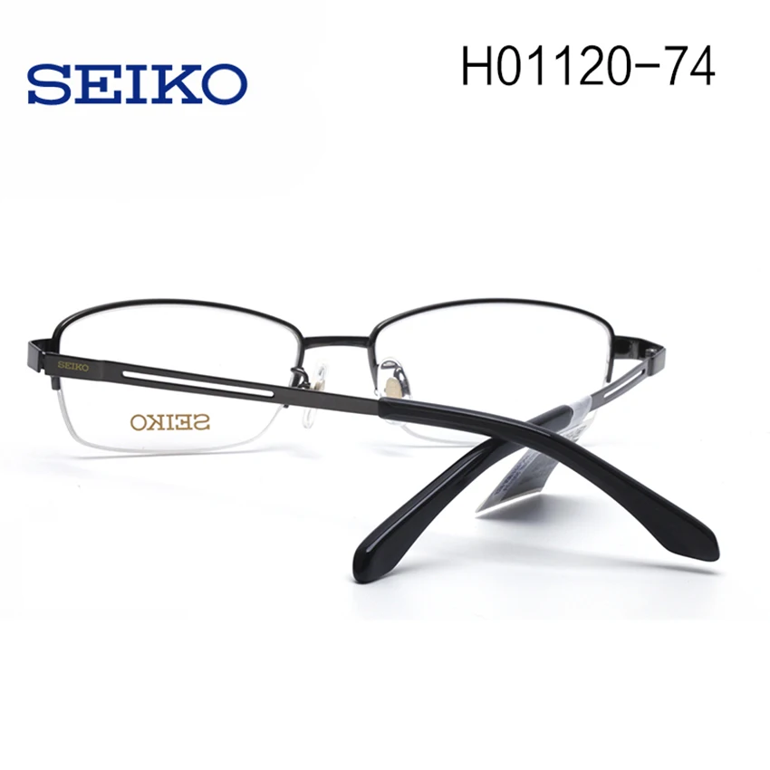 SEIKO, оправа для очков для мужчин, титановая, близорукая оправа для очков, полуоправы, мужские диоптрические очки для глаз H01120