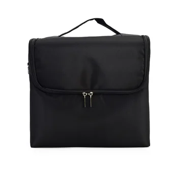 

Large Capacity Shoulder Strap Storage Bag Mascaras Jewellery With Handle Zippered Nail Art Lipsticks Portable Travel Dustproof