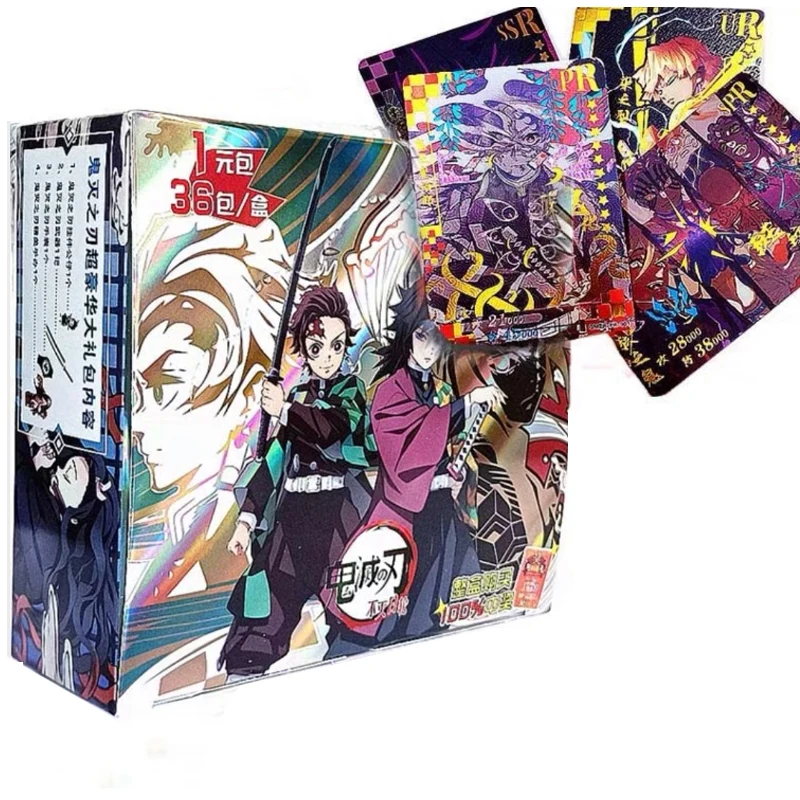 Demon Slayer Card TCG Game Letters Cards Table Toys For Family Children