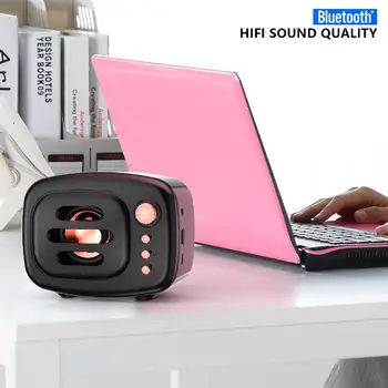

Portable Loudspeaker Box Mini Wireless Speaker Bluetooth5.0 Stereo Sound 1200mAh Battery Micro USB Port Support TF Card