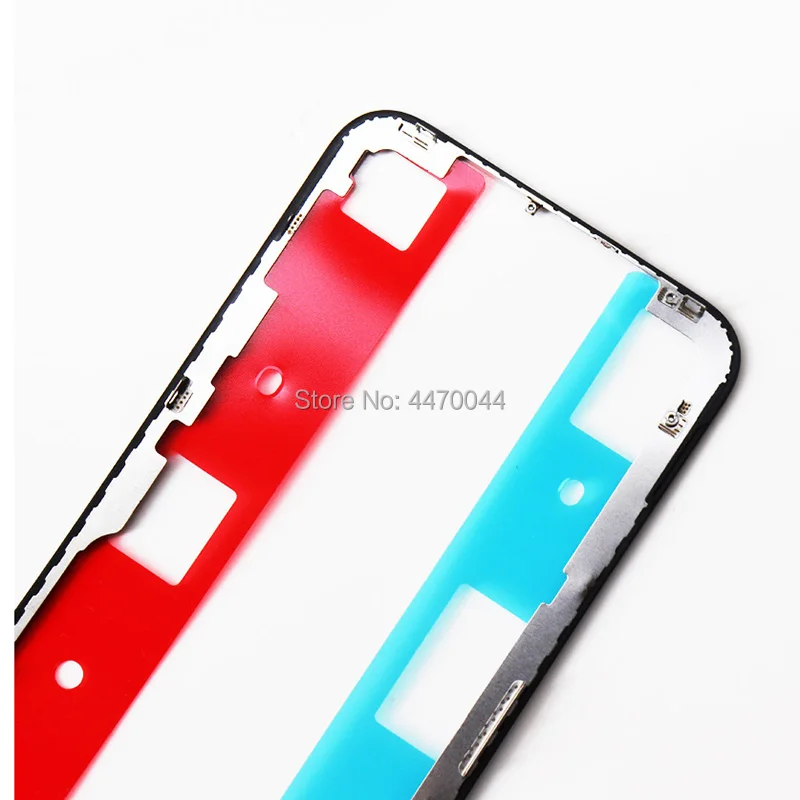 10 шт. рамка Wtih клей наклейка для iPhone X XS max 11 pro max средняя Рамка Замена стеклянная рамка lcd Reapir