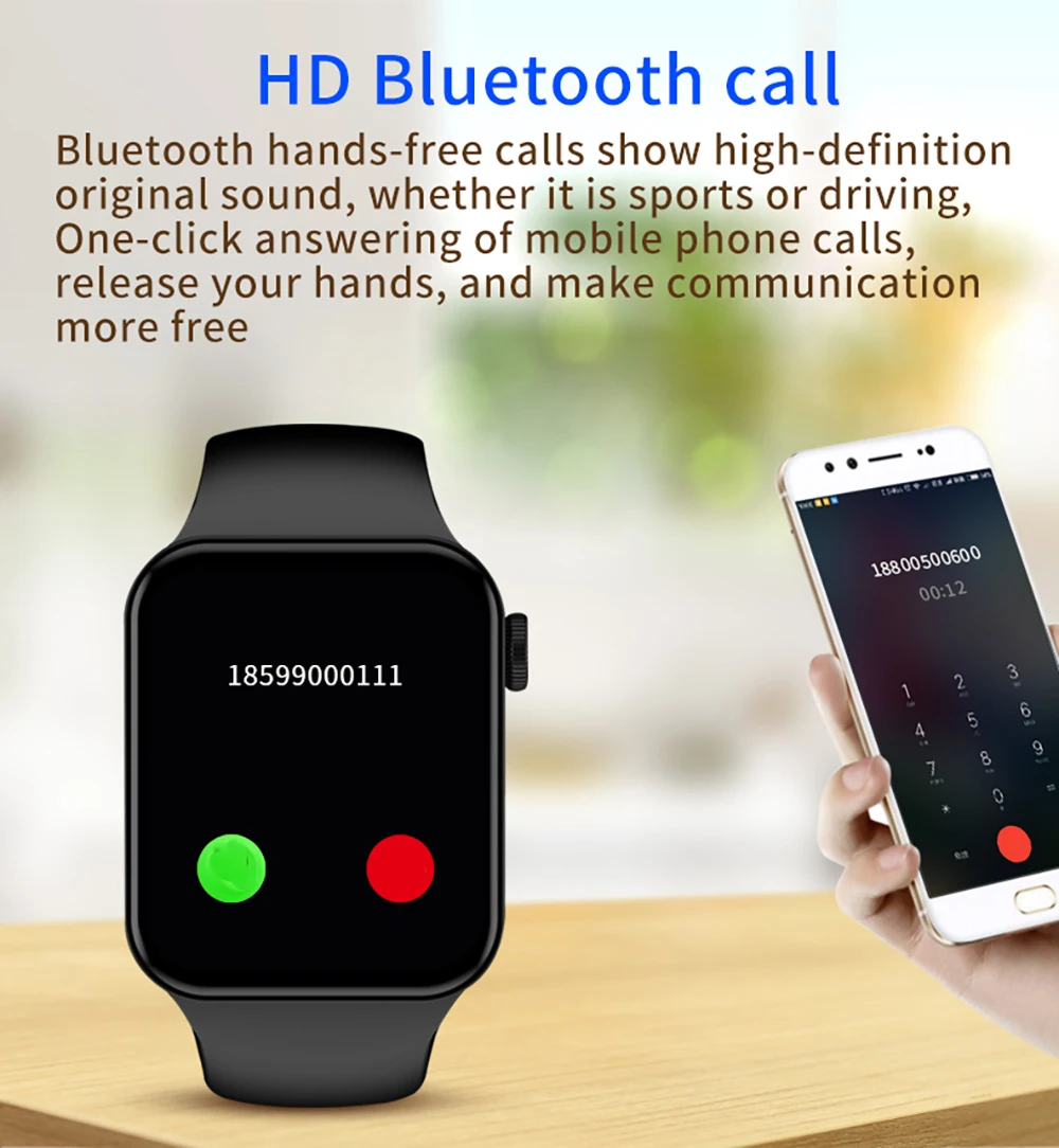 IWO T100 Plus Smart Watch Series 7 Heart Rate Monitor 2021 Smartwatch Men Women Fitness Tracker Bracelet For Android IOS Iphone