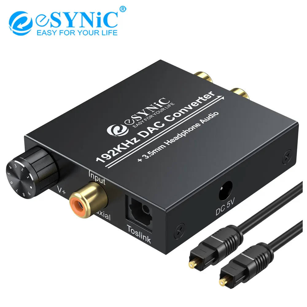Convertitore Audio Digitale A Analogico Fokky 192 KHz | DAC Per TV, PS4, Xbox Con Cavi Ottico E Coassiale | Adattatore Da SPDIF A RCA O Jack 3.5mm - Foto 11