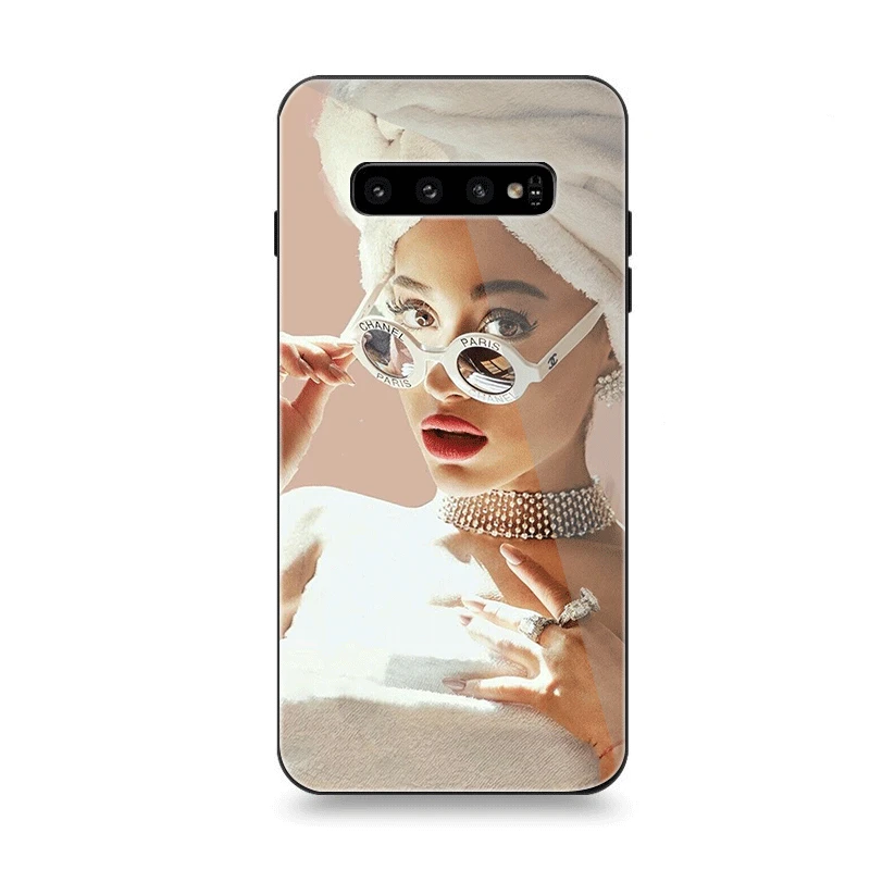 Чехол для телефона Стекло для samsung A70 A50 A30 A40 A20 A60 A10 S7 край S8 S9 S10 Plus Note 8 9 крышка певица Ариана Гранде прекрасный - Цвет: G1