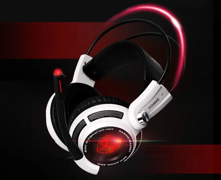 Somic G941 Usb 7,1 электронная Спортивная игровая гарнитура микрофон Вибрирующая стерео прослушивание звука распознавание местоположения гарнитура