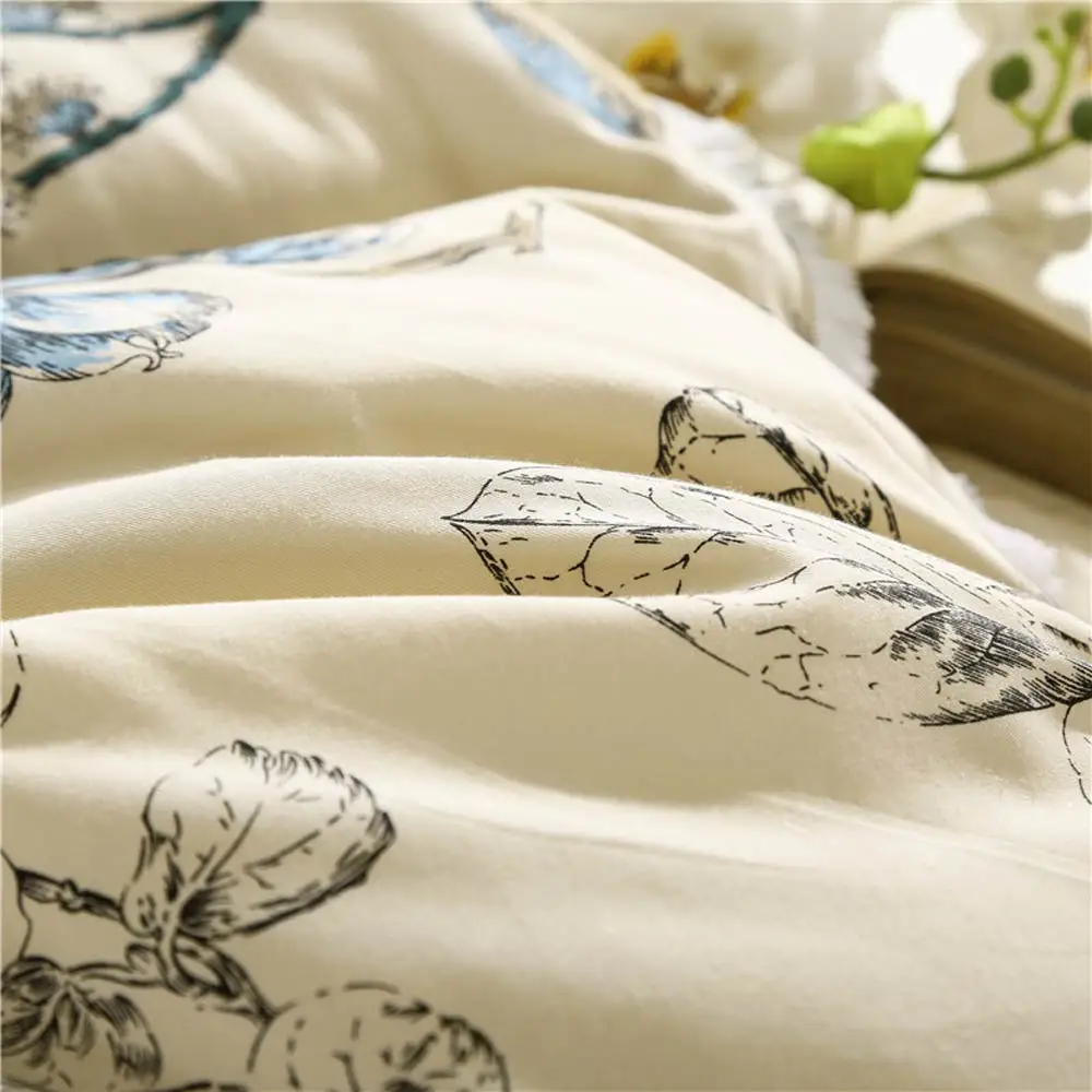 Svetanya, плотное одеяло, Хлопковое одеяло, 200x230 см, 3,2 кг, 150x200 см, 2,1 кг, с принтом птичьей оливковой ветки
