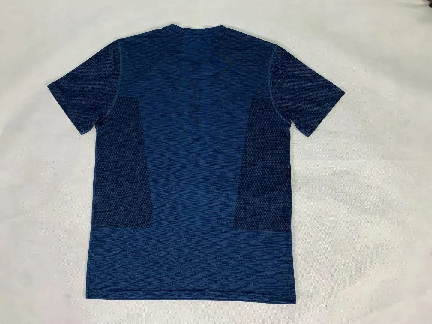 Высокоэластичная рубашка для бега фитнес-плотно прилегающие мужские быстросохнущие компрессионные футболки с коротким рукавом Теннисный Футбол тренажерный зал облегающие Топы