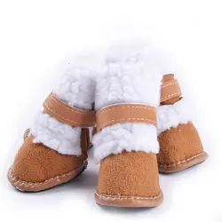 Зима собака щенок обувь; женские зимние ботинки; зимняя одежда для собак для маленьких собак, одеваются собаки носки под сапоги ботинки с