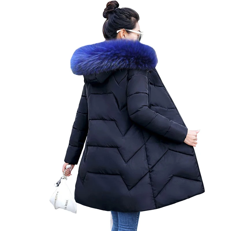 6XL 7XL Plus Size Women's Parkas Big Fur Winter Jacket for Women 2021 New Female Coat Thick Warm Hooded Long Down | Женская одежда
