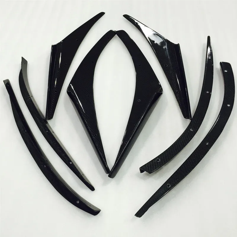 For Impreza 10th GR GV STI varis style carbon fiber front bumper canards |