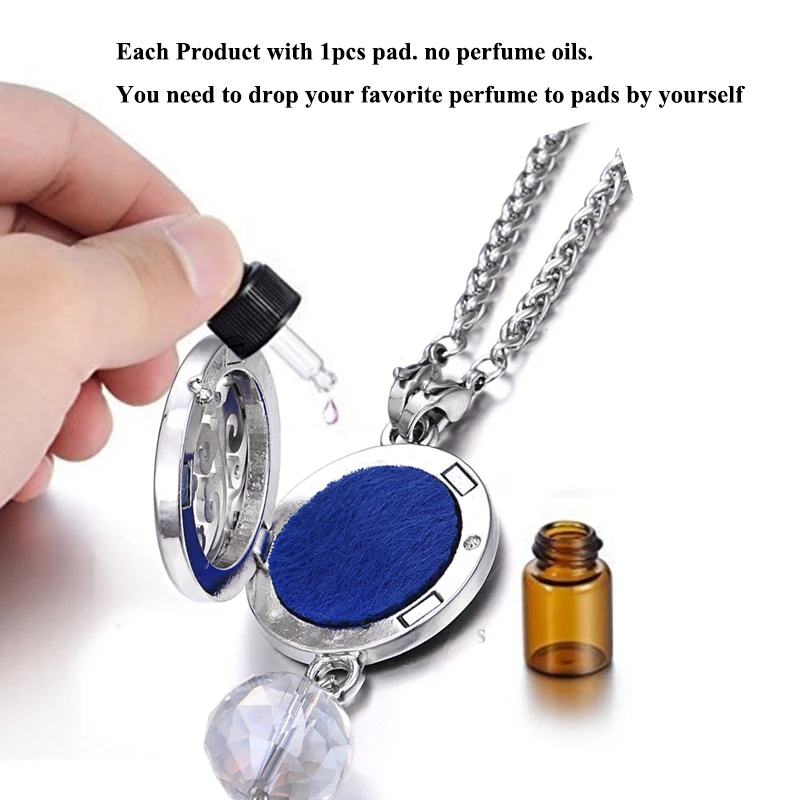 New Car Pendant Hanging Perfume Ornaments 316L Stainless Steel Tassel Car Pendant Accessories Rearview Mirror Car Air Freshener