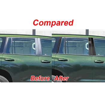 

Set Window Pillar Trims Door Wear-resistant Carbon Fiber Exterior Portable