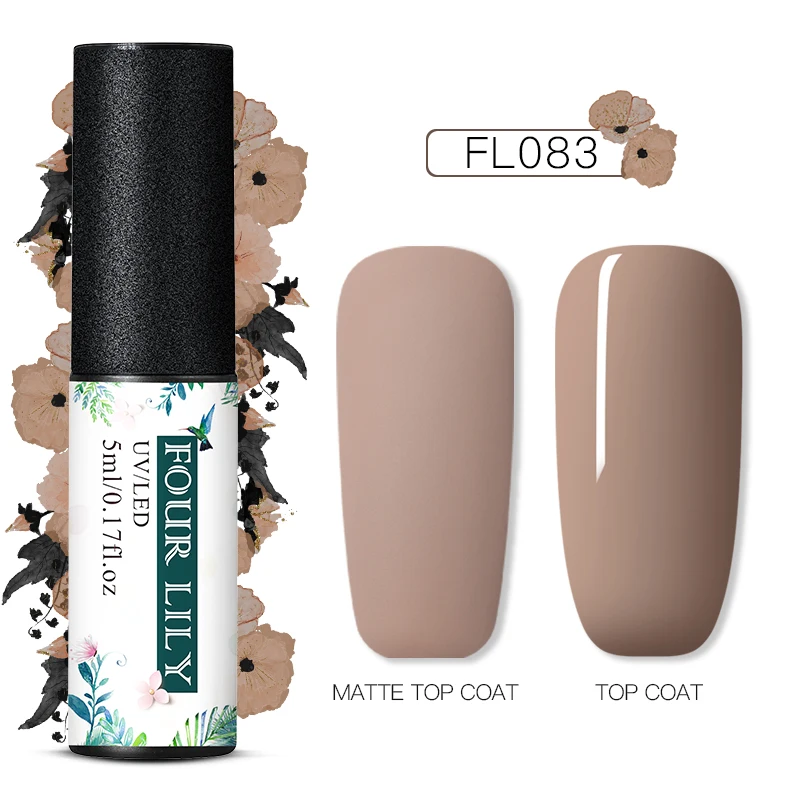 PS06854 Четыре Лили 60 Цвета Матовый УФ-гель для ногтей 5 мл Pure Nail Цвет матовый лаки для ногтей био-Гели Soak Off Гель лак для ногтей Лаки маникюрный лак - Цвет: PS06854