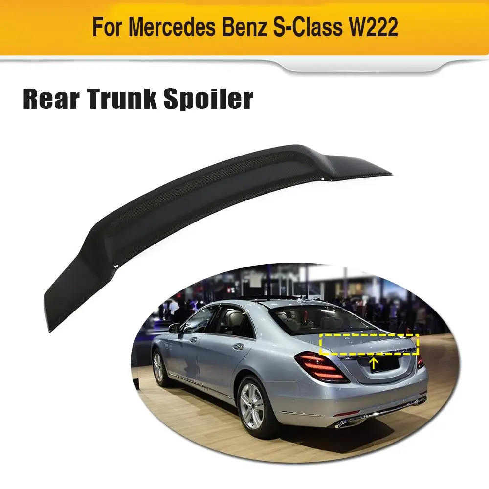 Автомобильный задний спойлер, крыло, багажник для Mercedes Benz S Class W222 седан- углеродного волокна спойлер заднего крыла крышка багажника