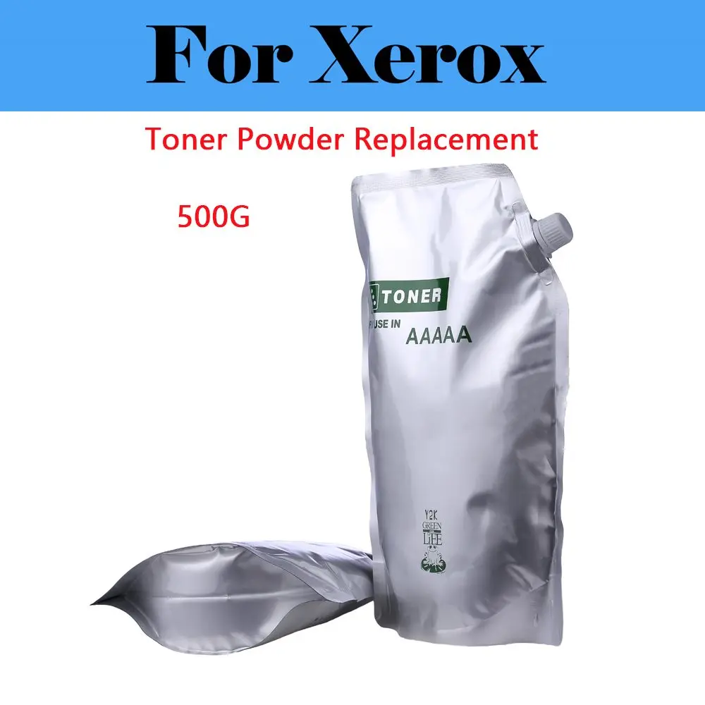 

500g/bag Black Toner Powder Compatible Laser Printers for Xerox WorkCentre 6027 6400/X 6400S 6515/DNI 6655/X 6655I/X