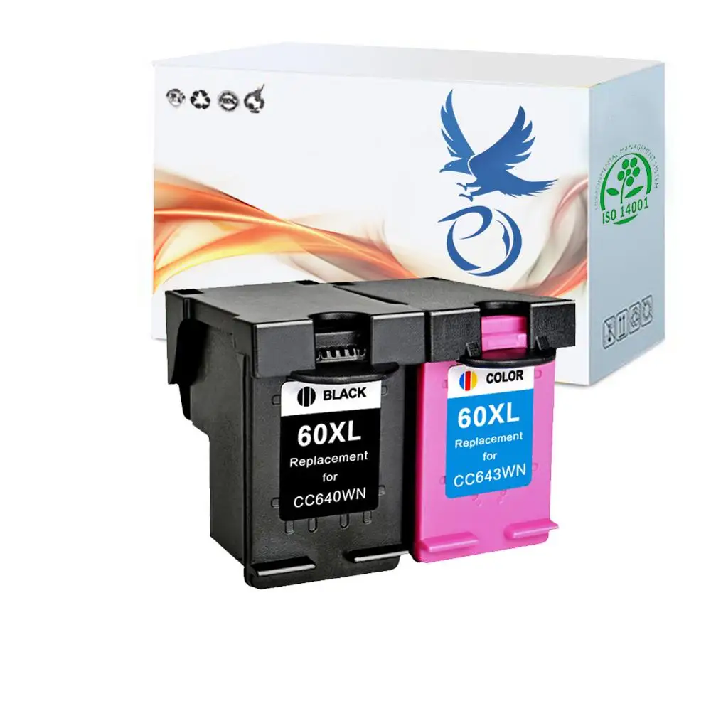 Картриджи PY 60XL для HP 60 XL Deskjet C4685 C4688 C4798 C4799 D110a ENVY 100 110 111 114 120 121 F2480 F2420 F4480|Чернильные