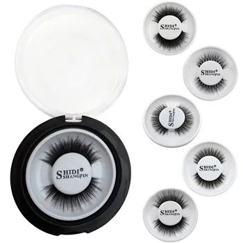 

1 Pairs Eyelash 3D Mink Hair Eyelashes Cruelty free Lashes Handmade Reusable Eyelashes Popular False Lashes Makeup 40-44#