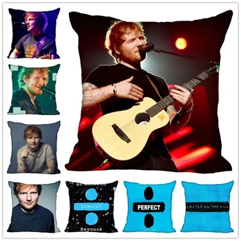 

Custom Ed Sheeran Square Pillowcase Custom Zippered Pillow Cover Case 40x40,45x45cm(One Side)