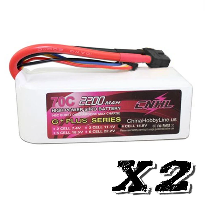 2 шт. литий полимерная батарея CNHL G + PLUS 2200 мАч 14 8 в 70C|packing package|packinghobby hydraulics |